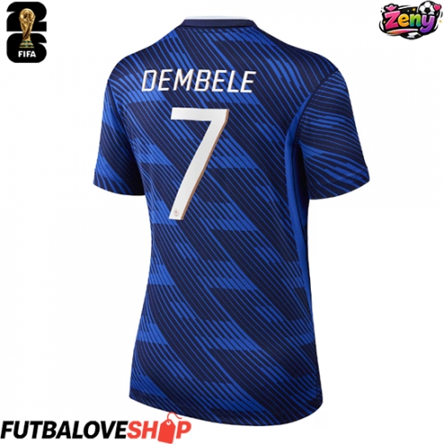Dres Francúzsko Ousmane Dembele #7 Domáci pre Ženy MS 2026 Krátky Rukáv